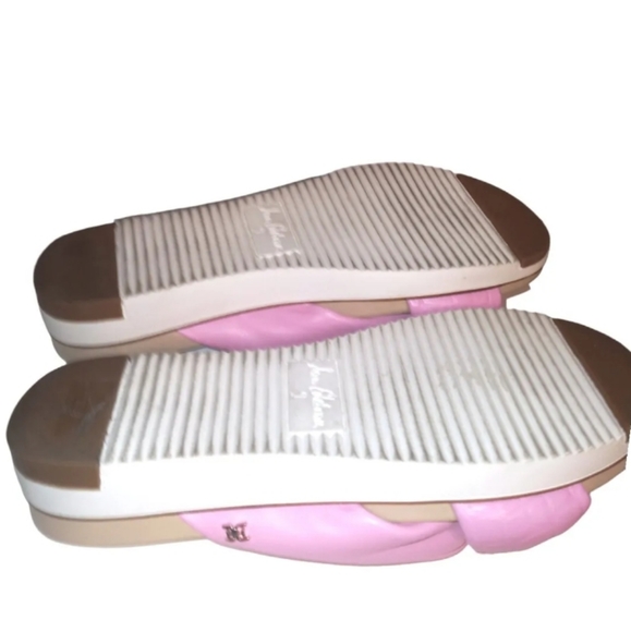 Sam Edelman Agatha Flatform Sport Pink Leather Twisted Knot Slip On Sand… - Picture 9 of 9